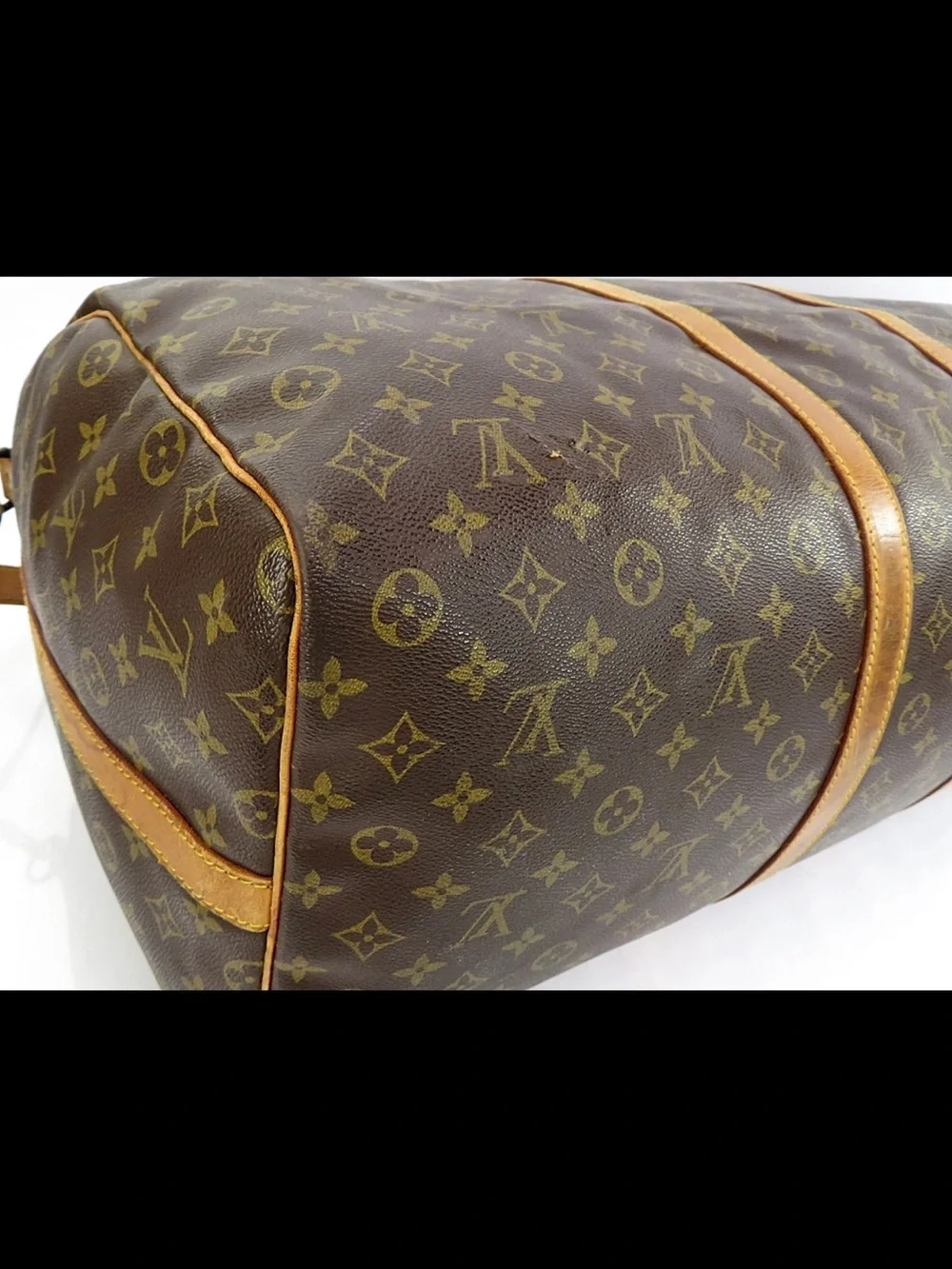 Louis Vuitton Brown Monogram Keepall Weekend Bag